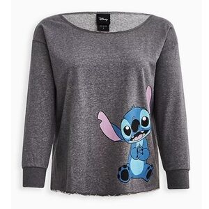NWT TORRID DISNEY LILO & STITCH OFF SHOULDER SWEATSHIRT